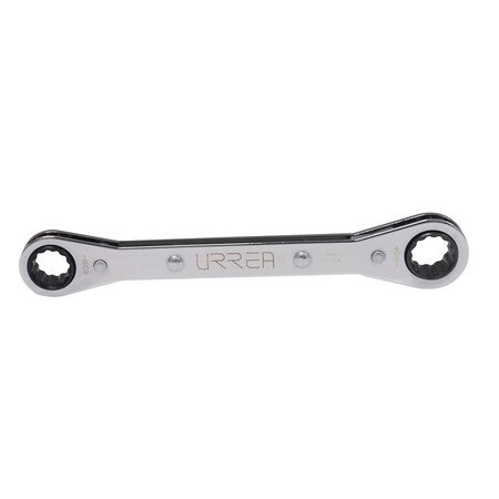 Urrea 12-Point Flat Ratcheting Box-End Wrench, 1/2 X 9/16"opening size. 1193